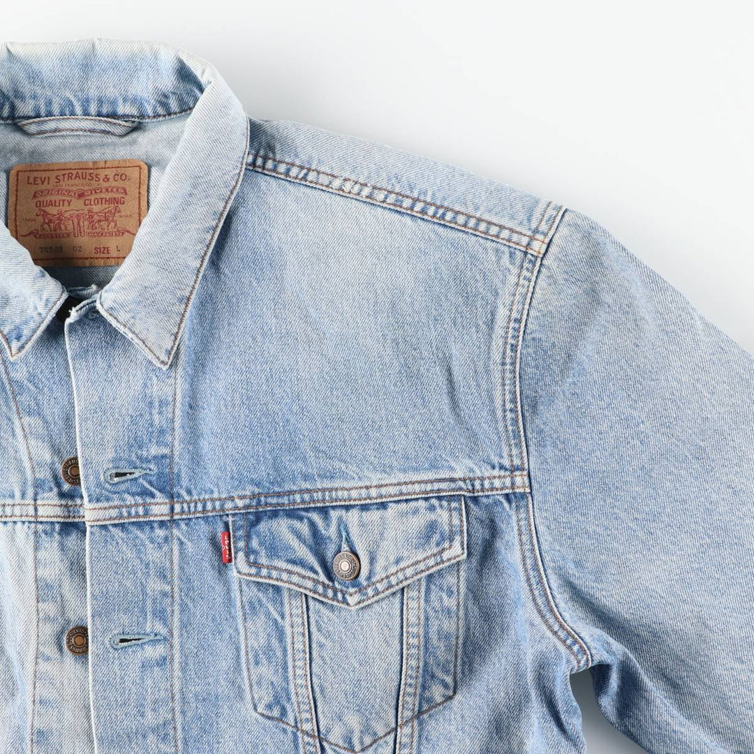 90'S Levi's 70503-02 denim jacket, denim jacket, men's size L, vintage cotton blue type Vintage Second Hand