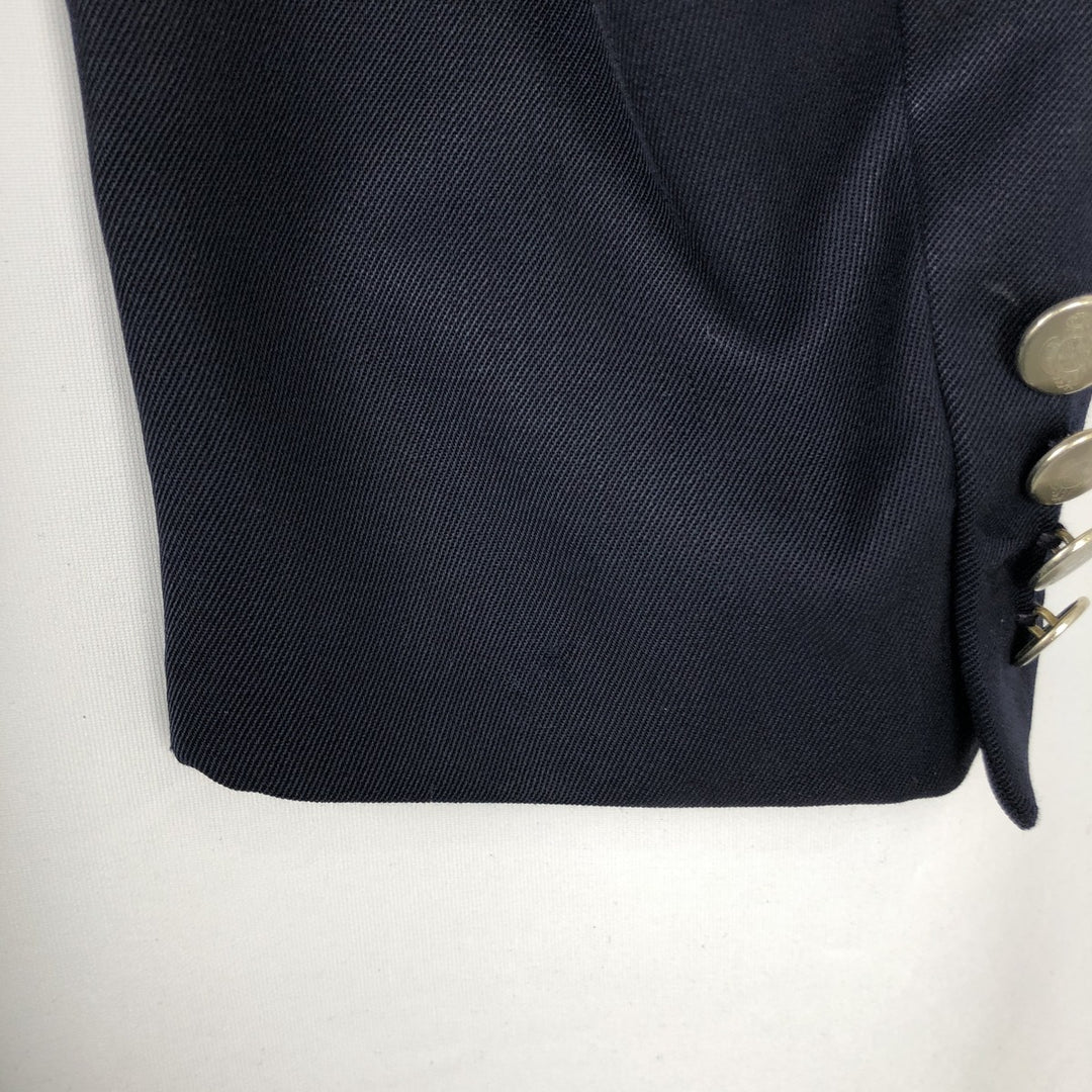 PERRY ELLIS PORTFOLIO Wool Tailored Jacket, Made in USA, Men's Size L wool navy blue type Vintage Second Hand
