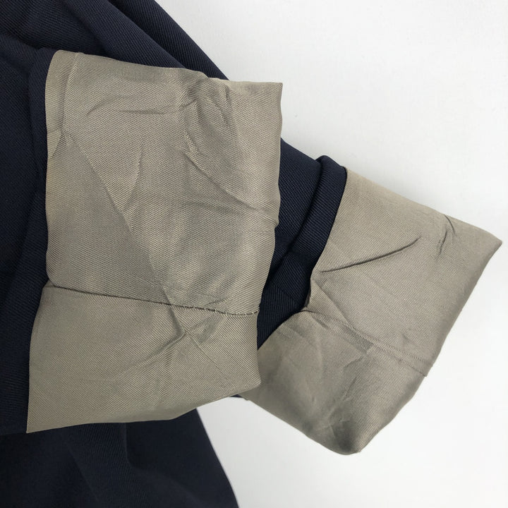 PERRY ELLIS PORTFOLIO Wool Tailored Jacket, Made in USA, Men's Size L wool navy blue type Vintage Second Hand