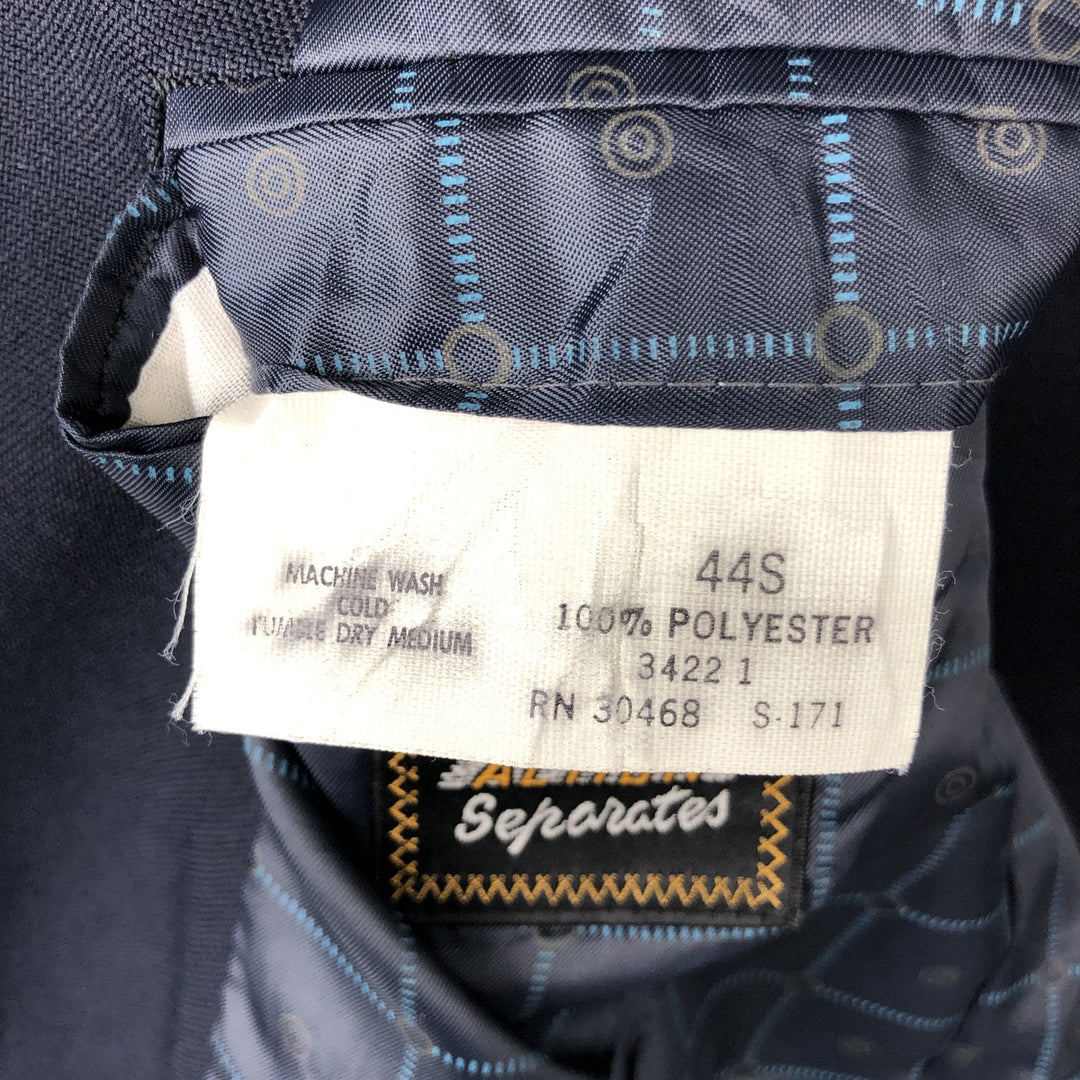 CLASSIC COLLECTION PREMA-PREST Blazer, Tailored Jacket, Made in USA, Men's Size L polyester navy blue type Vintage Second Hand