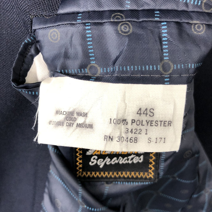 CLASSIC COLLECTION PREMA-PREST Blazer, Tailored Jacket, Made in USA, Men's Size L polyester navy blue type Vintage Second Hand
