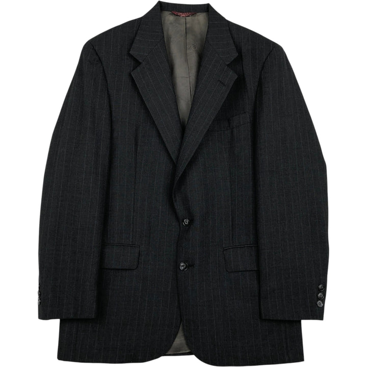 BOTANY500 Wool Tailored Jacket, Made in USA, Men's Size M wool Charcoal Vintage Second Hand