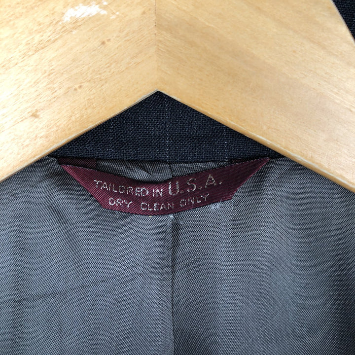 BOTANY500 Wool Tailored Jacket, Made in USA, Men's Size M wool Charcoal Vintage Second Hand