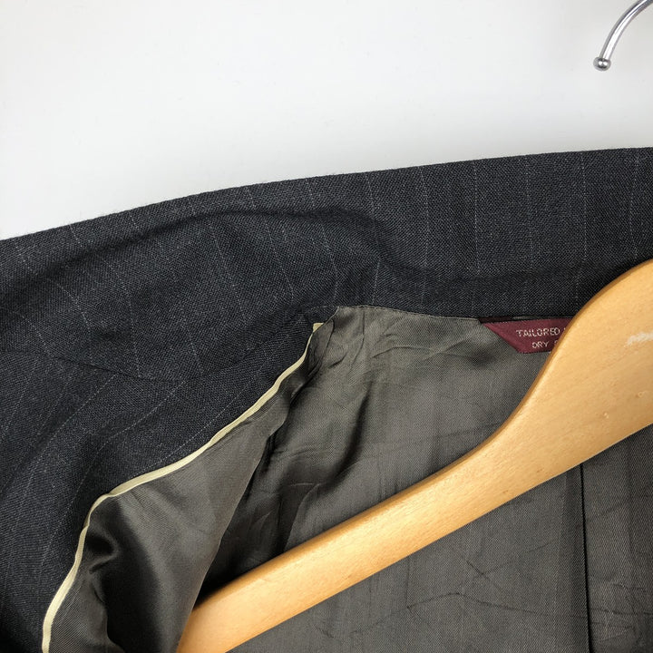 BOTANY500 Wool Tailored Jacket, Made in USA, Men's Size M wool Charcoal Vintage Second Hand
