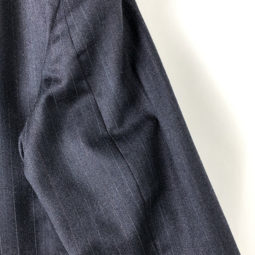 Nordstrom Stripe Pattern Tailored Jacket, Made in USA, Men's Size Medium unclear navy blue type Vintage Second Hand