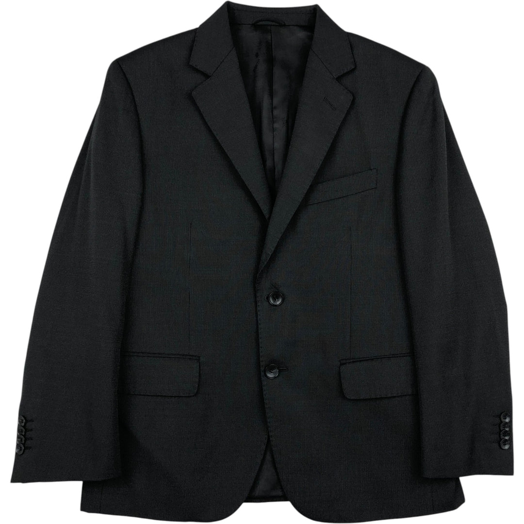 Pierre Cardin wool tailored jacket, men's size XL unclear black type Vintage Second Hand