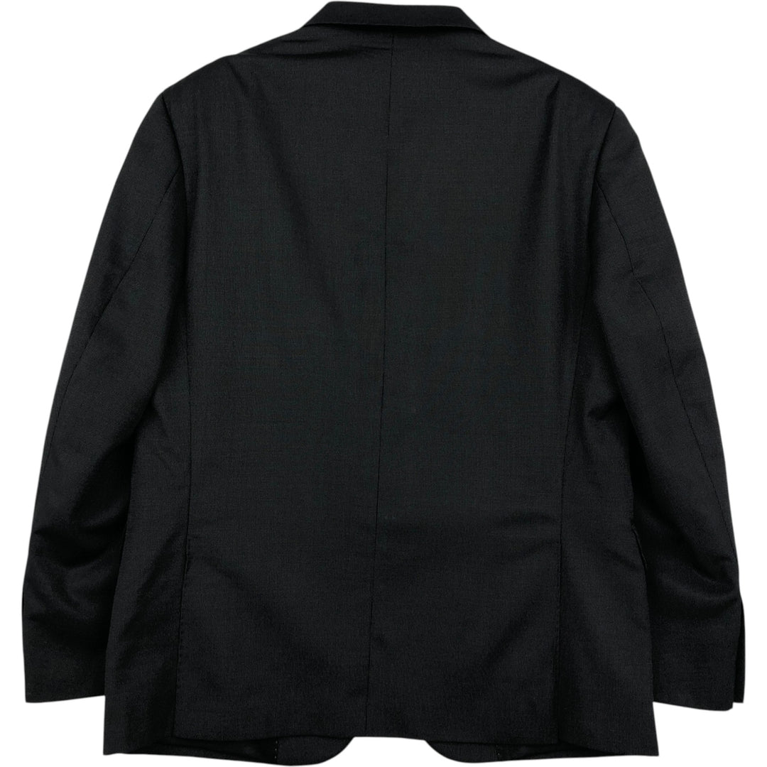 Pierre Cardin wool tailored jacket, men's size XL unclear black type Vintage Second Hand