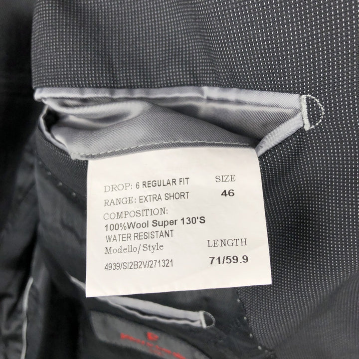 Pierre Cardin wool tailored jacket, men's size XL unclear black type Vintage Second Hand
