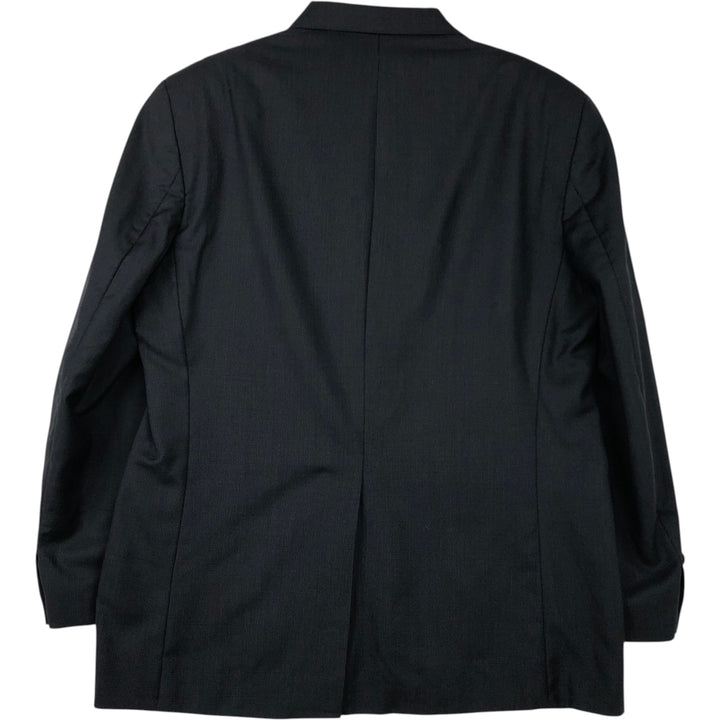 Ralph Lauren Chaps cashmere-blend wool tailored jacket, made in Canada, men's size M wool black type Vintage Second Hand