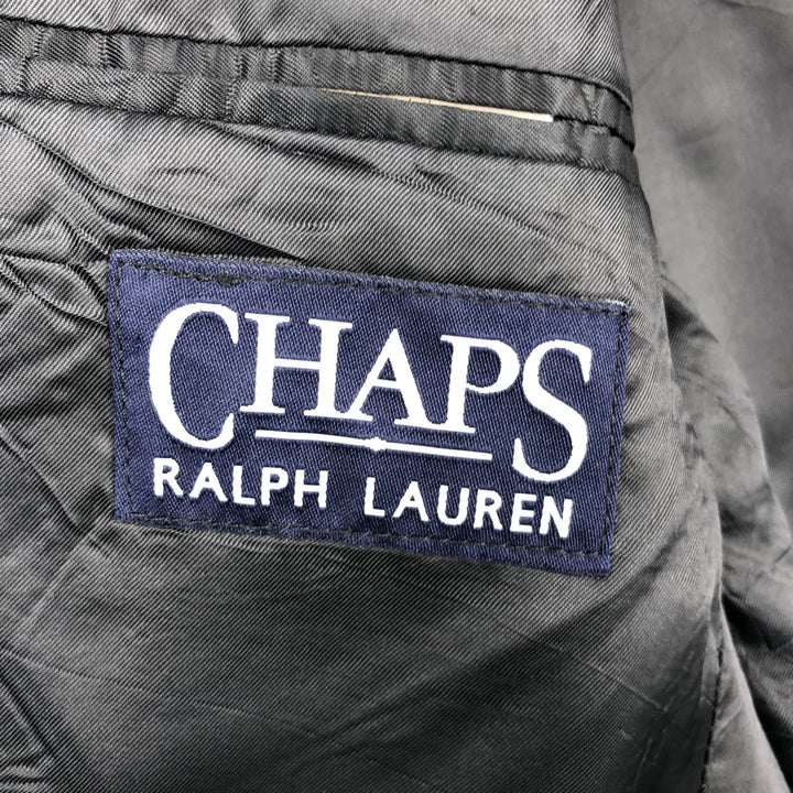 Ralph Lauren Chaps cashmere-blend wool tailored jacket, made in Canada, men's size M wool black type Vintage Second Hand