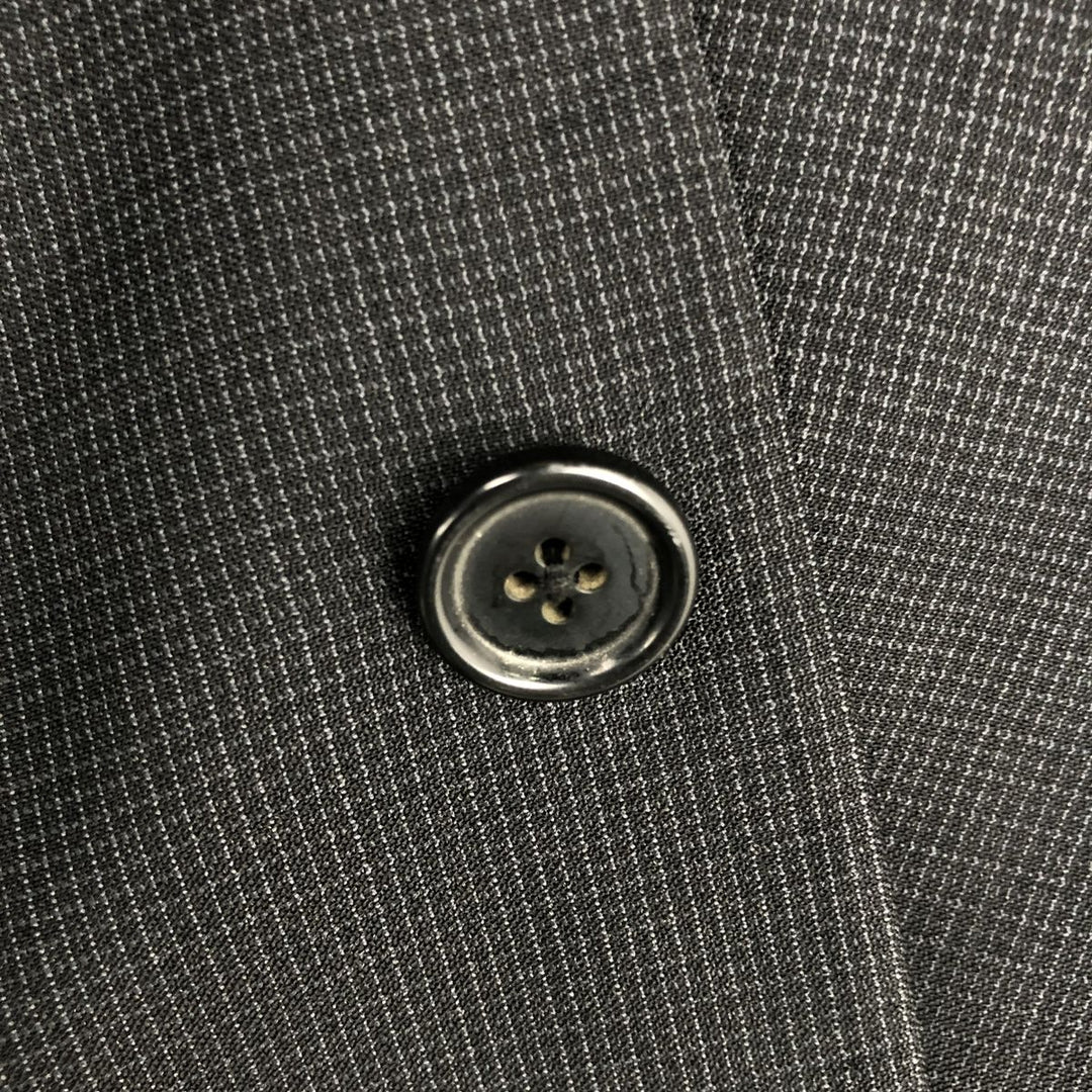 Ralph Lauren Chaps cashmere-blend wool tailored jacket, made in Canada, men's size M wool black type Vintage Second Hand