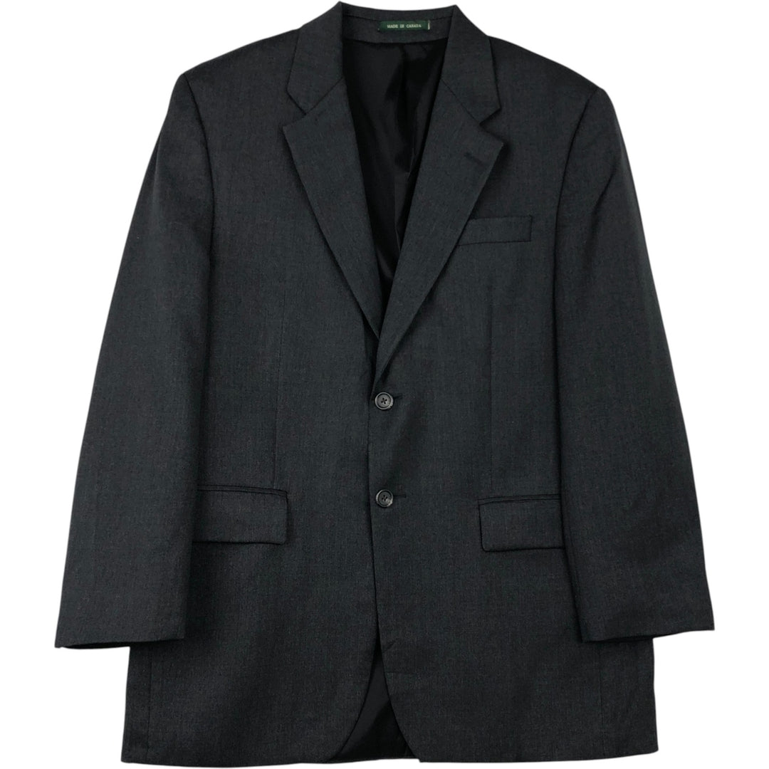 Ralph Lauren Lauren wool tailored jacket, made in Canada, size M. wool gray type Vintage Second Hand