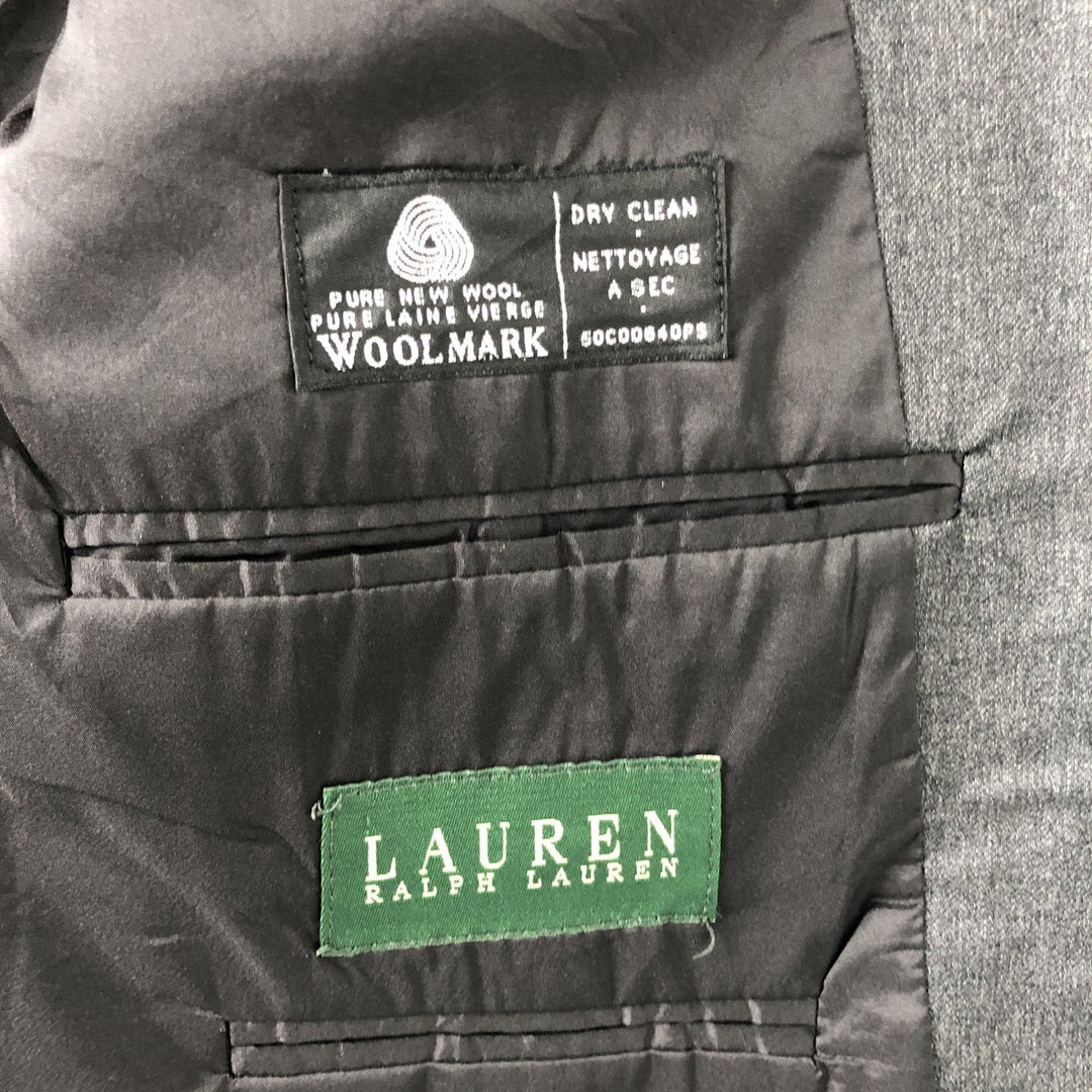 Ralph Lauren Lauren wool tailored jacket, made in Canada, size M. wool gray type Vintage Second Hand
