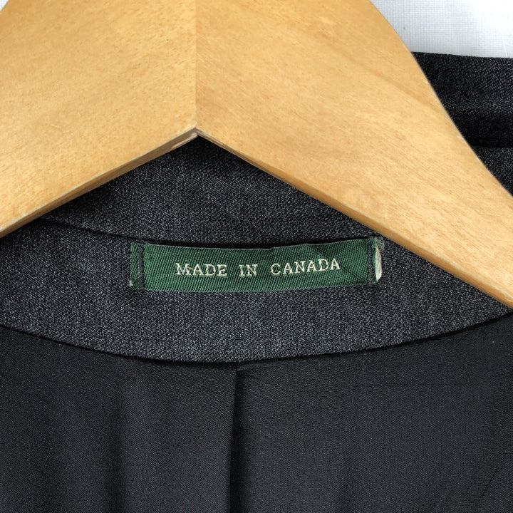 Ralph Lauren Lauren wool tailored jacket, made in Canada, size M. wool gray type Vintage Second Hand