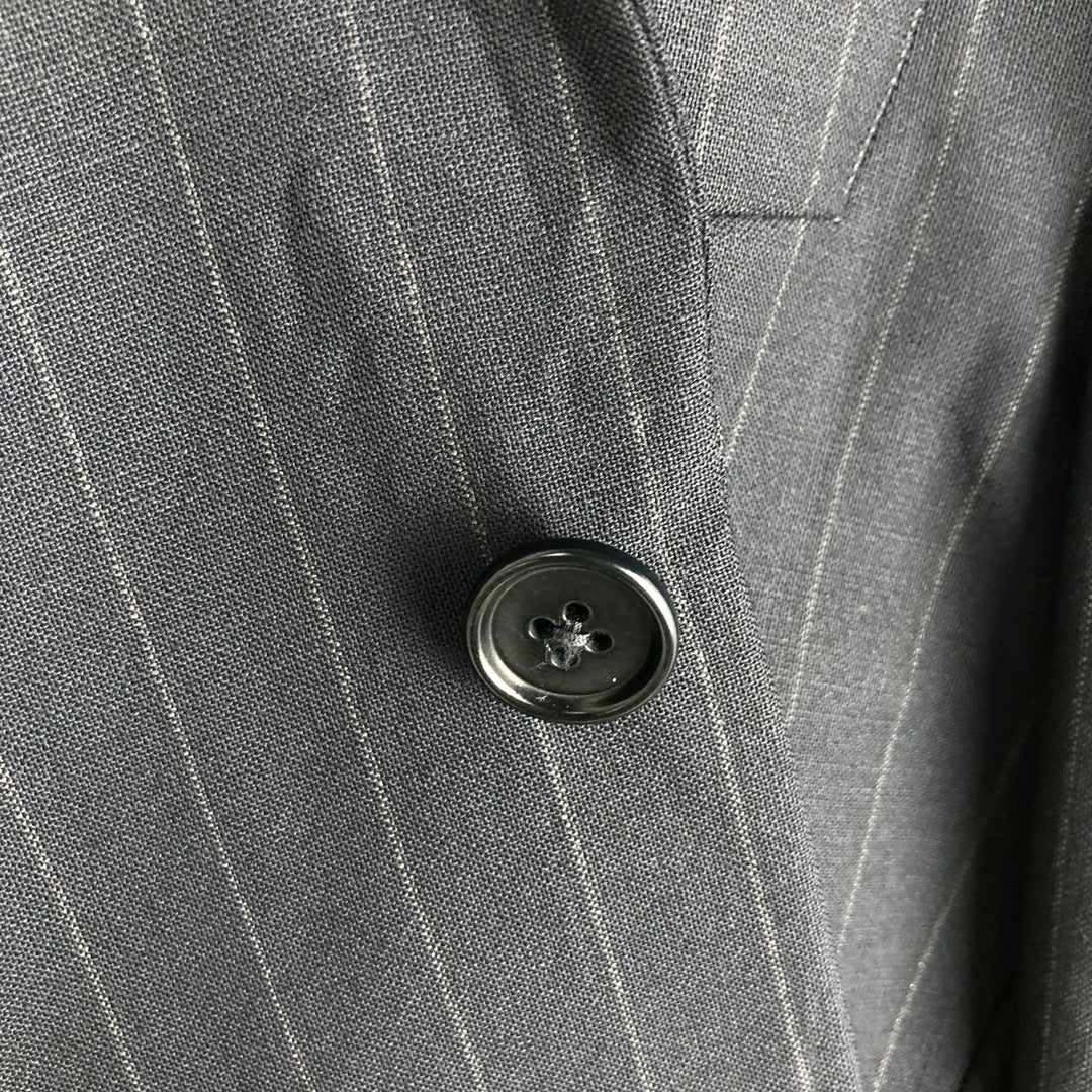 Brooks Brothers 346 Striped Wool Tailored Jacket, Men's Size Medium wool navy blue type Vintage Second Hand