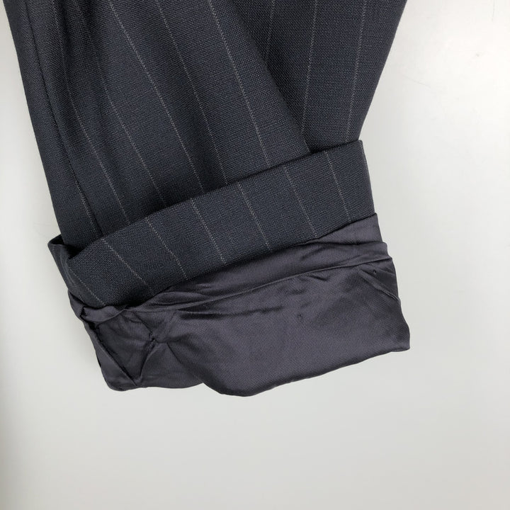 Brooks Brothers 346 Striped Wool Tailored Jacket, Men's Size Medium wool navy blue type Vintage Second Hand