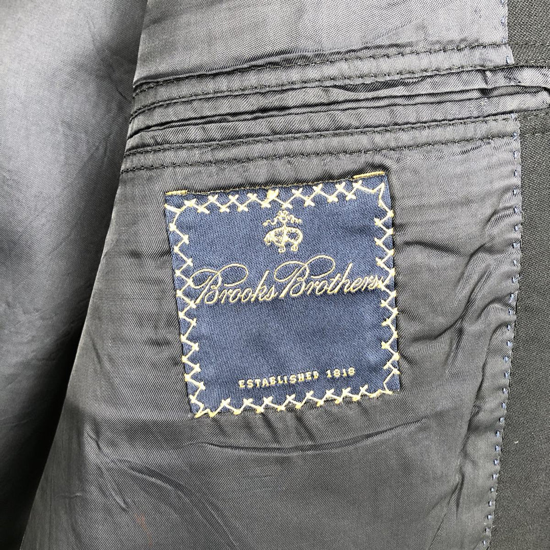 Brooks Brothers wool tailored jacket, made in the USA, size M wool navy blue type Vintage Second Hand