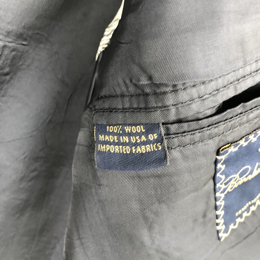 Brooks Brothers wool tailored jacket, made in the USA, size M wool navy blue type Vintage Second Hand