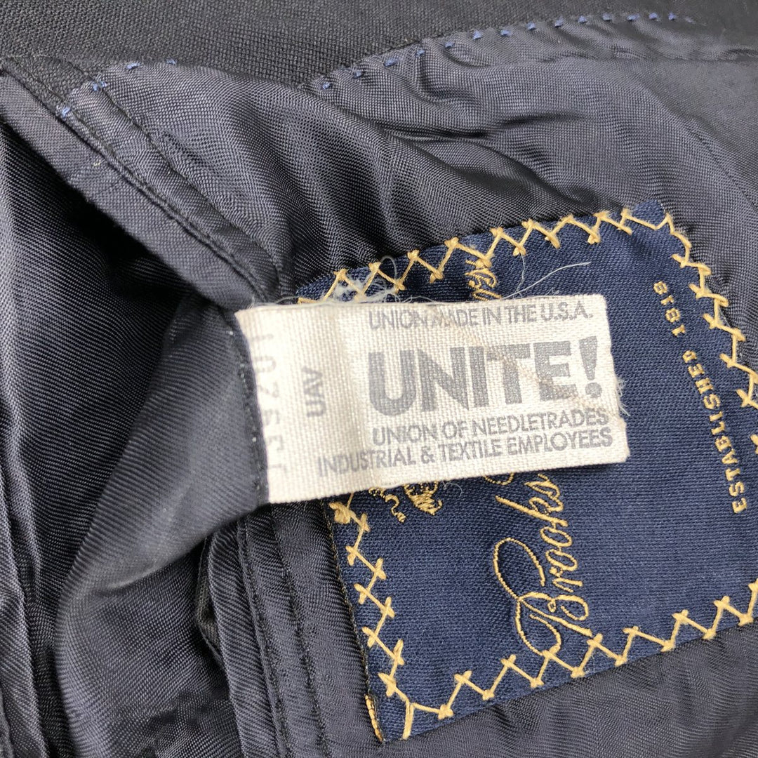 Brooks Brothers wool tailored jacket, made in the USA, size M wool navy blue type Vintage Second Hand