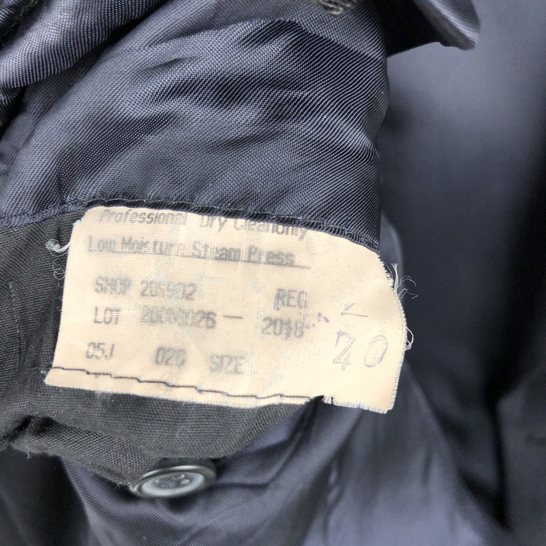 Brooks Brothers wool tailored jacket, made in the USA, size M wool navy blue type Vintage Second Hand