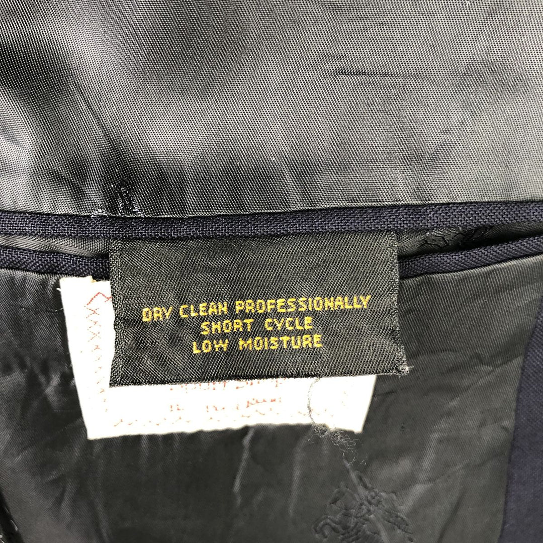 Burberry's Navy Blazer, Tailored Jacket, Made in USA, Men's Size Medium unclear navy blue type Vintage Second Hand