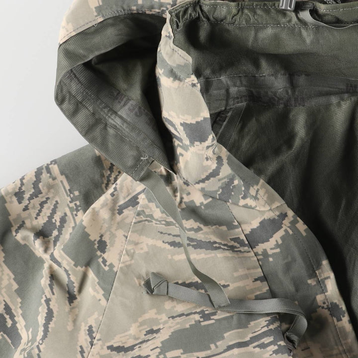 Authentic US military camouflage pattern ACU digital camo military jacket, made in the USA, large and long, equivalent to men's size L Nylon Khaki type Vintage Second Hand