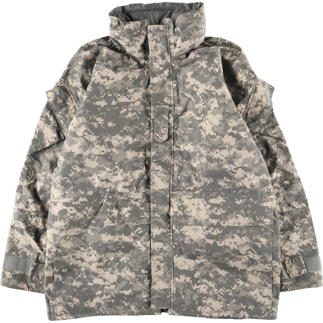 Authentic 2000'S US military camouflage pattern ACU digital camo military Gore-Tex parka, made in the USA, size LARGE-REGULAR, equivalent to men's L cotton Khaki type Vintage Second Hand