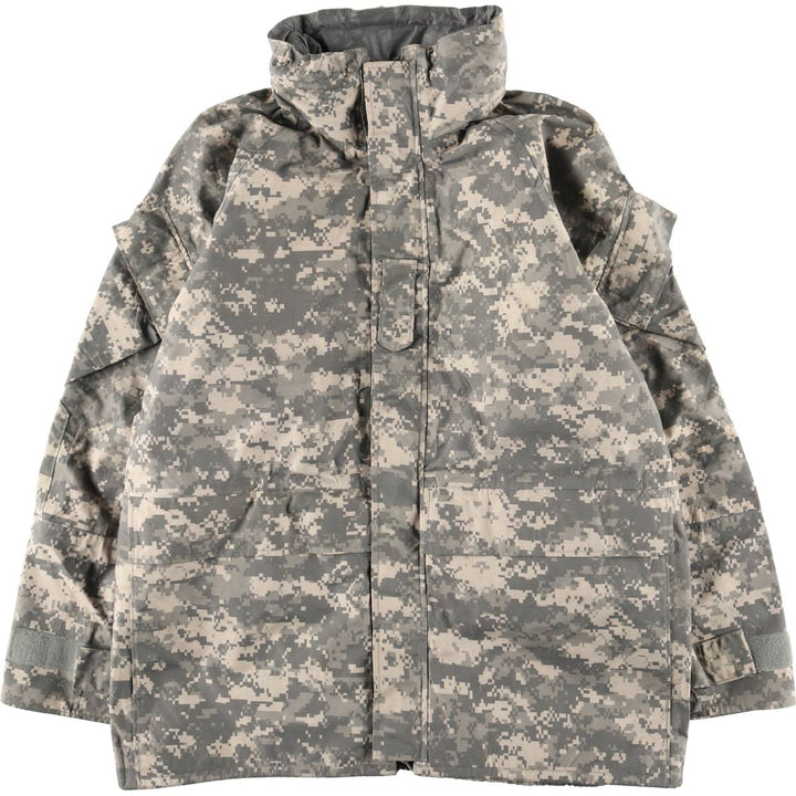 Authentic 2000'S US military camouflage pattern ACU digital camo military Gore-Tex parka, made in the USA, size LARGE-REGULAR, equivalent to men's L cotton Khaki type Vintage Second Hand