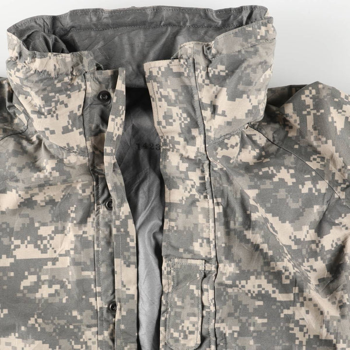 Authentic 2000'S US military camouflage pattern ACU digital camo military Gore-Tex parka, made in the USA, size LARGE-REGULAR, equivalent to men's L cotton Khaki type Vintage Second Hand