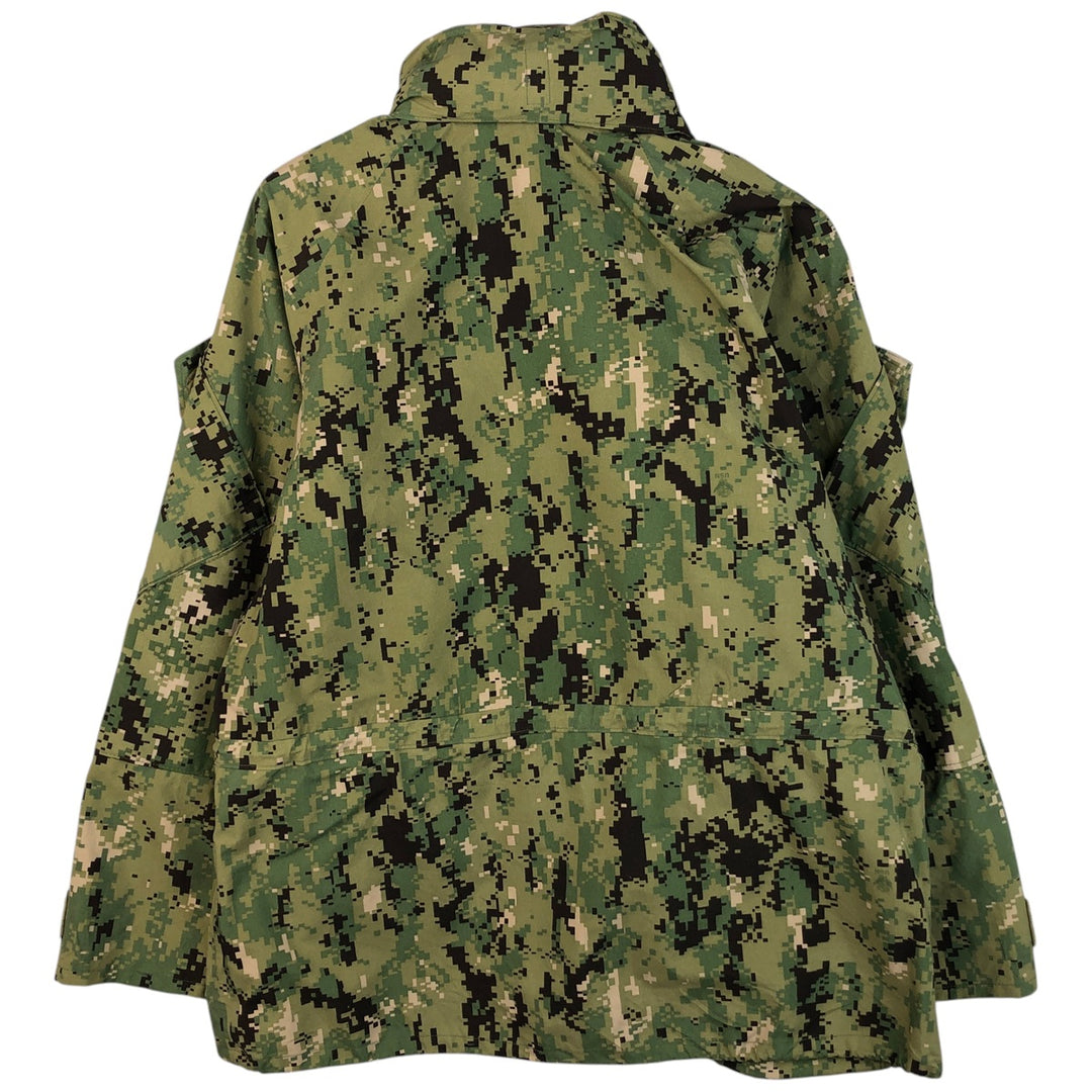 Authentic US military camouflage pattern military Gore-Tex parka, made in the USA, medium short, men's size M. Nylon Khaki type Vintage Second Hand