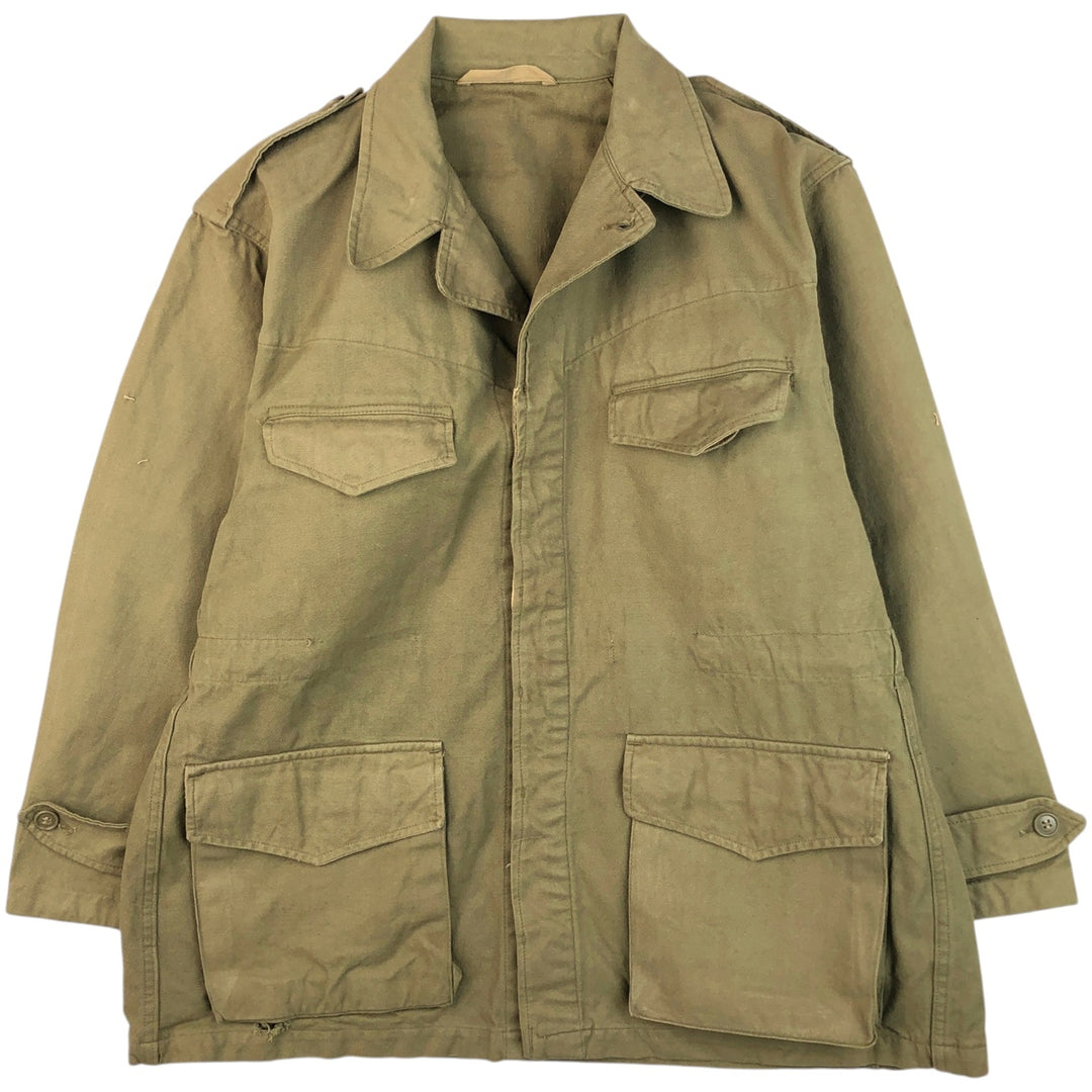 Vintage French Army M-47 Military Field Jacket, Men's Size L unclear Khaki type Vintage Second Hand