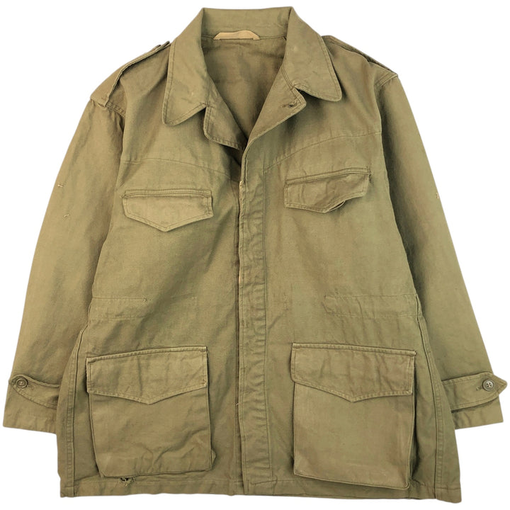 Vintage French Army M-47 Military Field Jacket, Men's Size L unclear Khaki type Vintage Second Hand