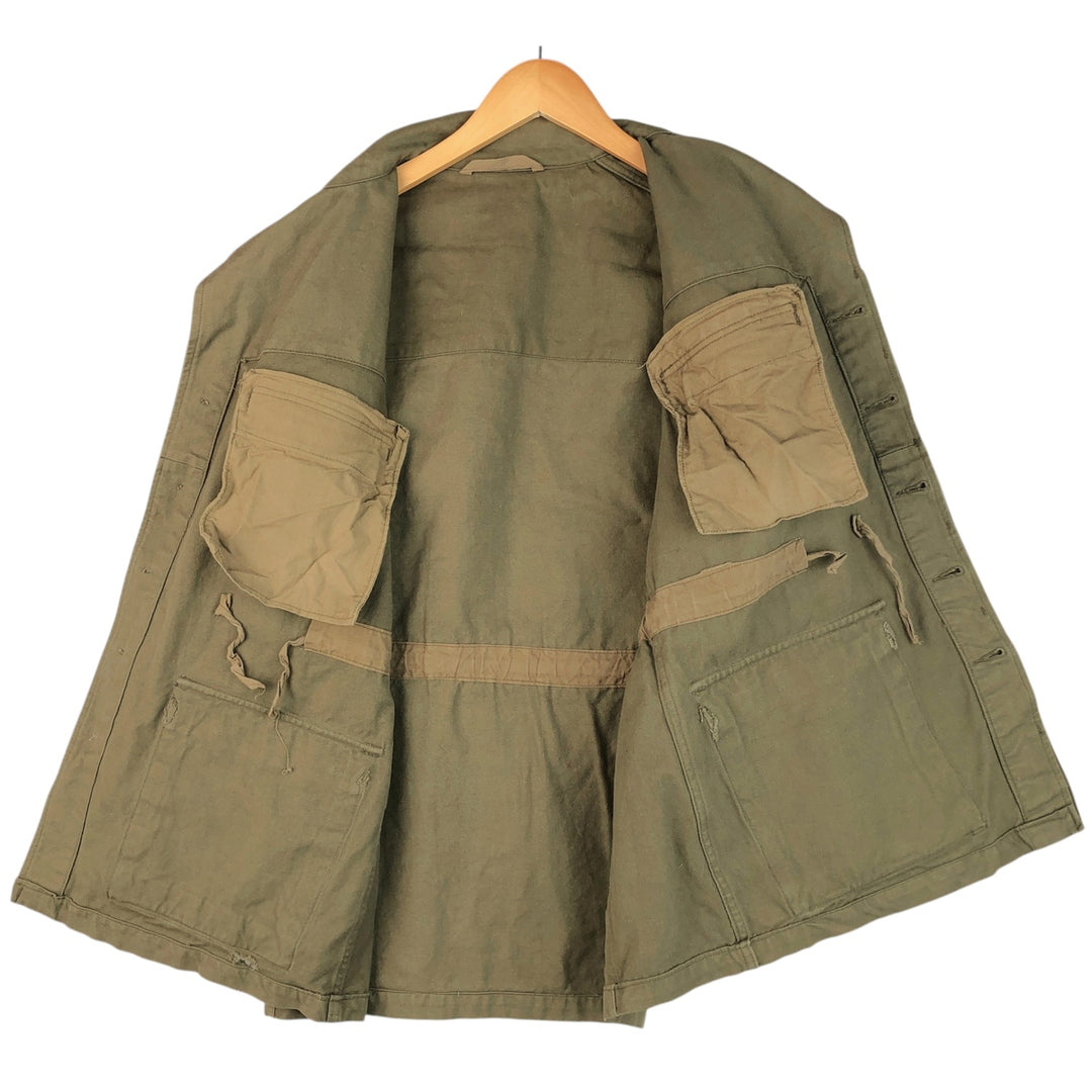 Vintage French Army M-47 Military Field Jacket, Men's Size L unclear Khaki type Vintage Second Hand