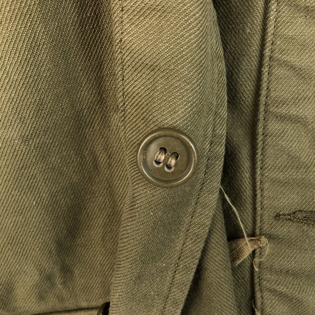 Vintage French Army M-47 Military Field Jacket, Men's Size L unclear Khaki type Vintage Second Hand