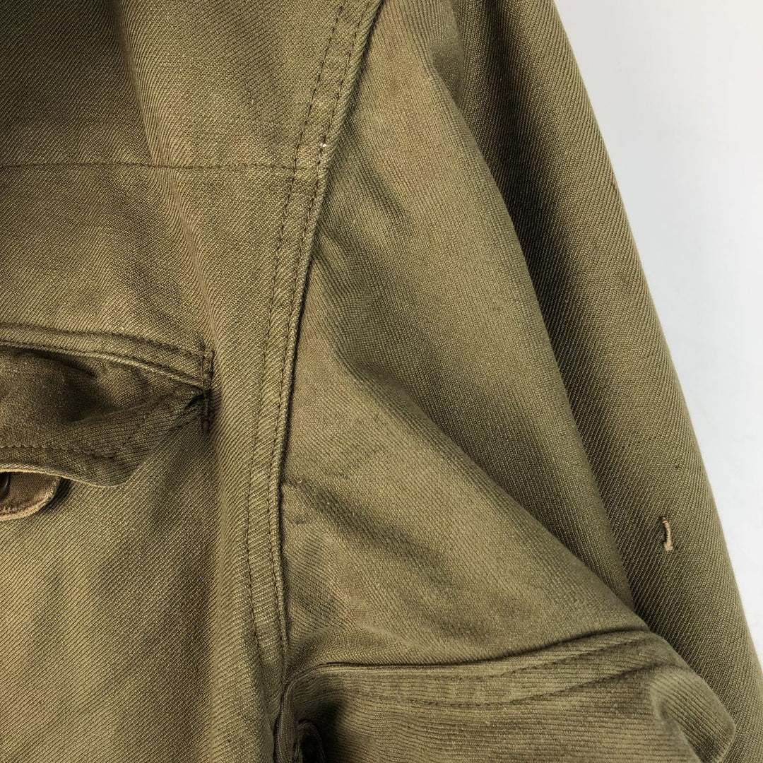 Vintage French Army M-47 Military Field Jacket, Men's Size L unclear Khaki type Vintage Second Hand