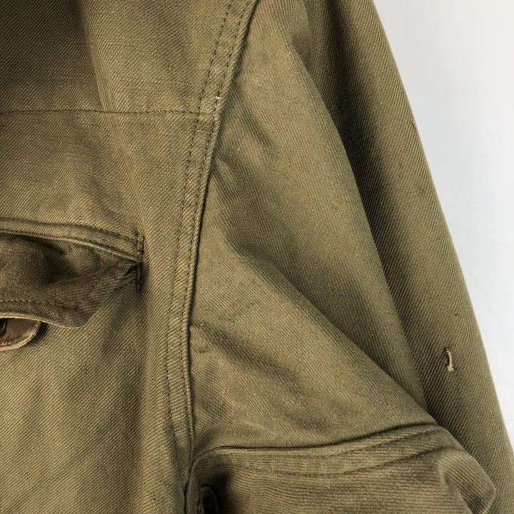 Vintage French Army M-47 Military Field Jacket, Men's Size L unclear Khaki type Vintage Second Hand
