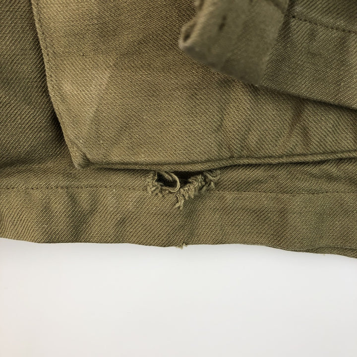 Vintage French Army M-47 Military Field Jacket, Men's Size L unclear Khaki type Vintage Second Hand