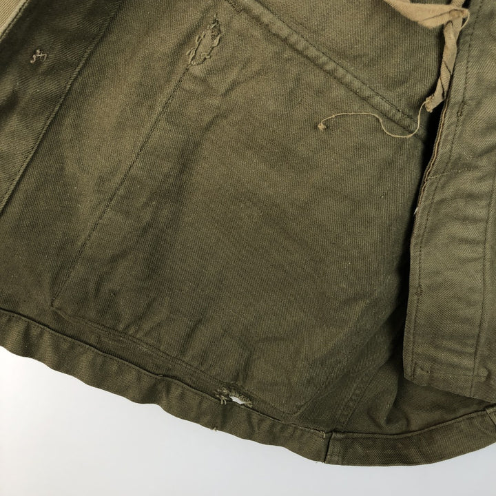 Vintage French Army M-47 Military Field Jacket, Men's Size L unclear Khaki type Vintage Second Hand
