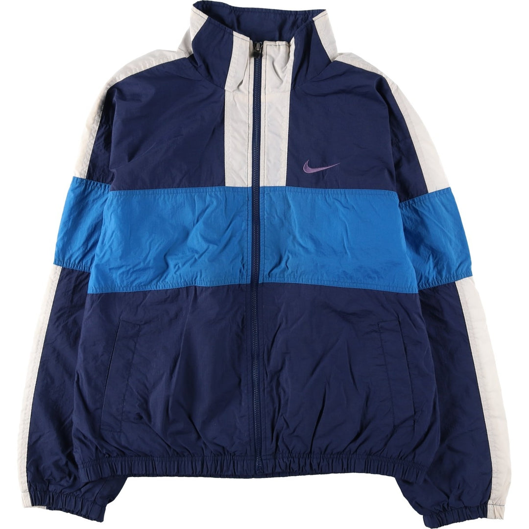 90s-00'S Vintage Nike Nylon Jacket, Men's Size L Nylon navy blue type Vintage Second Hand