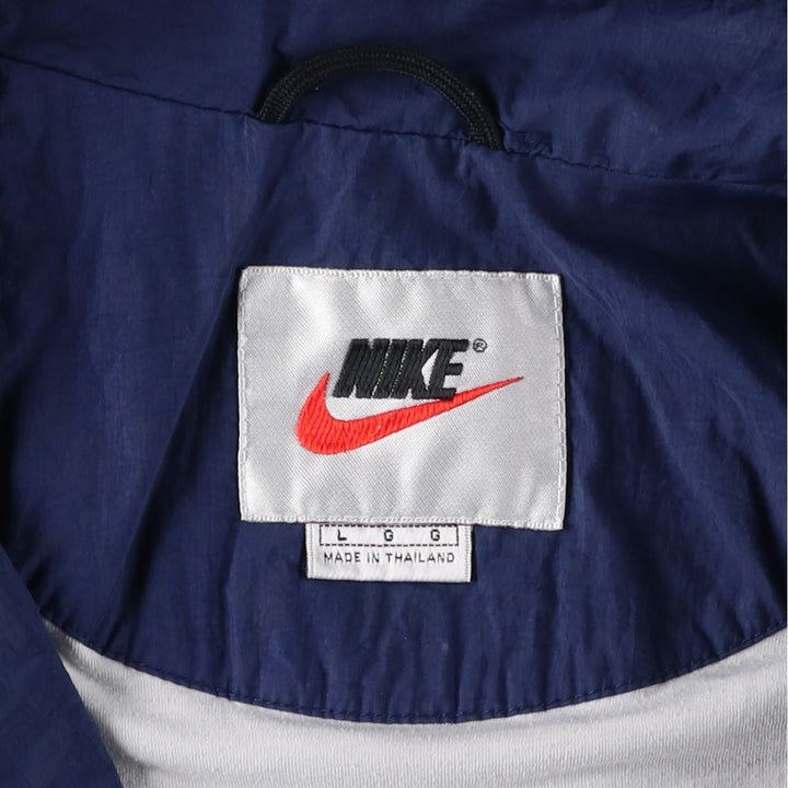 90s-00'S Vintage Nike Nylon Jacket, Men's Size L Nylon navy blue type Vintage Second Hand