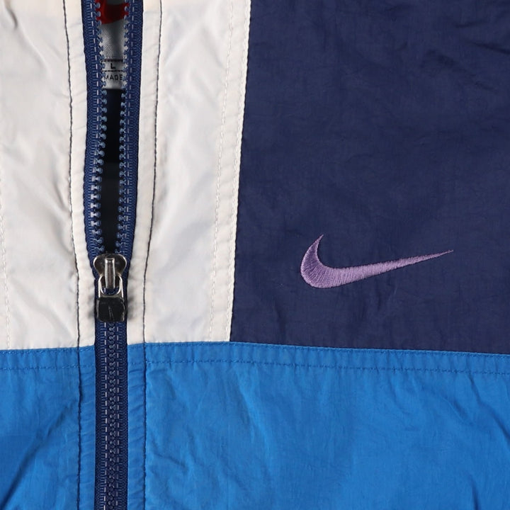 90s-00'S Vintage Nike Nylon Jacket, Men's Size L Nylon navy blue type Vintage Second Hand