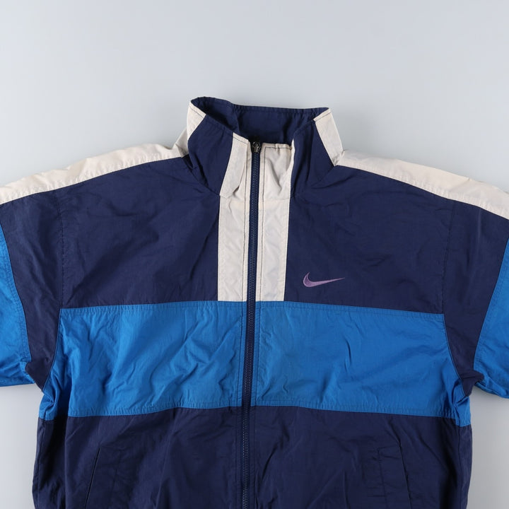 90s-00'S Vintage Nike Nylon Jacket, Men's Size L Nylon navy blue type Vintage Second Hand