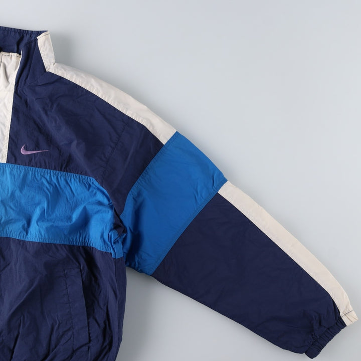 90s-00'S Vintage Nike Nylon Jacket, Men's Size L Nylon navy blue type Vintage Second Hand