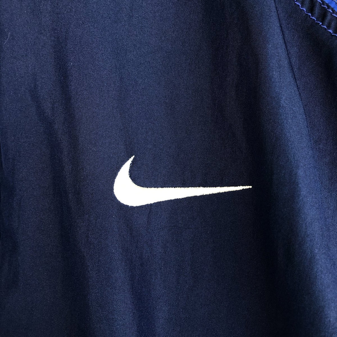 90s-00'S Nike Windbreaker, Men's XL polyester navy blue type Vintage Second Hand