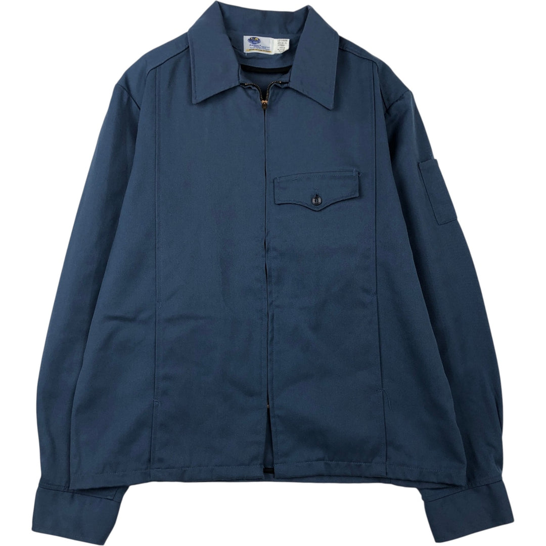 Vintage 80s-90'S Riverside Flexbac Work Jacket, Made in USA, Men's XL polyester navy blue type Vintage Second Hand