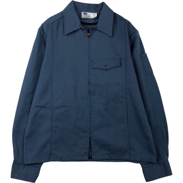 Vintage 80s-90'S Riverside Flexbac Work Jacket, Made in USA, Men's XL polyester navy blue type Vintage Second Hand
