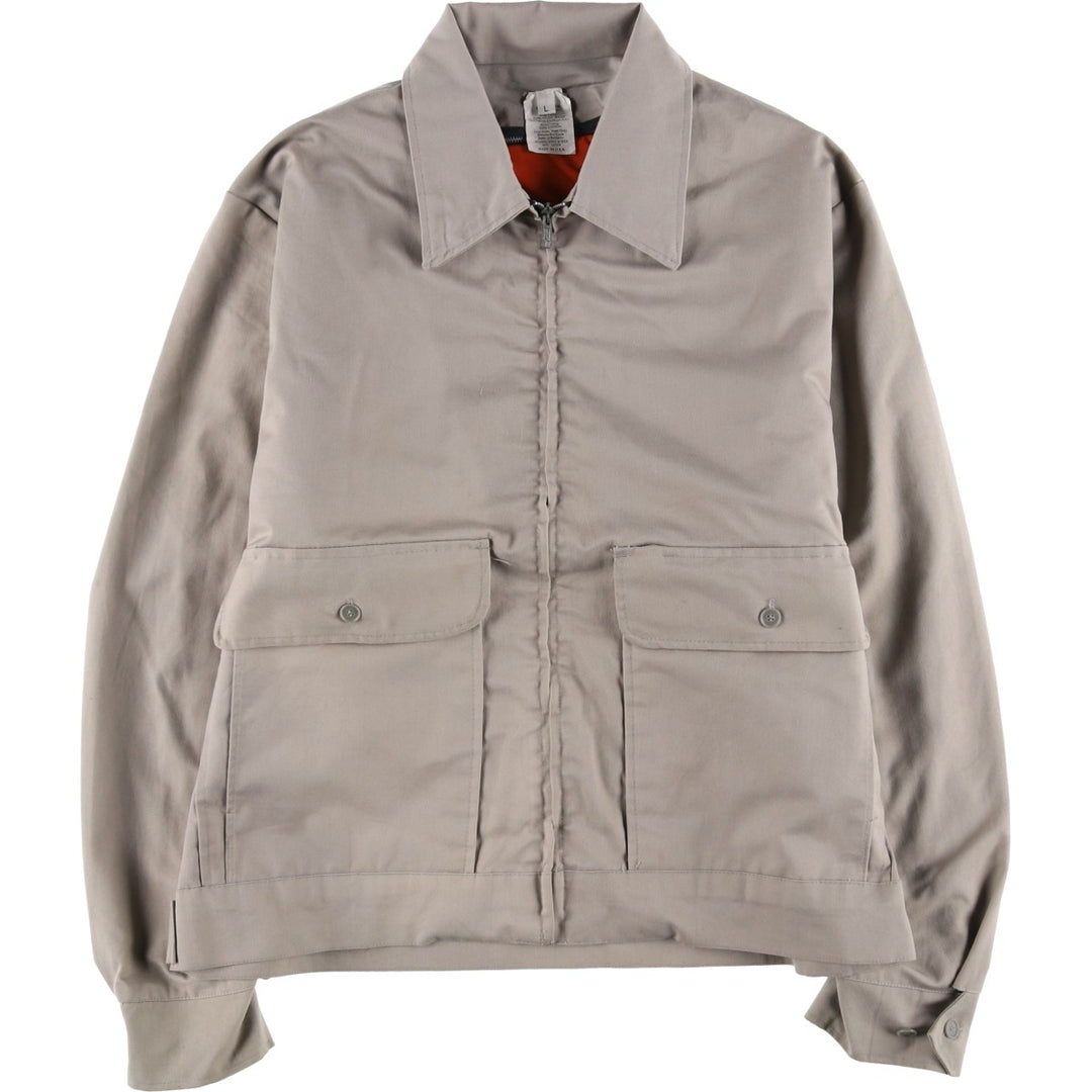 90'S Vintage Work Jacket, Made in USA, Men's Size L polyester Khaki type sage green Vintage Second Hand