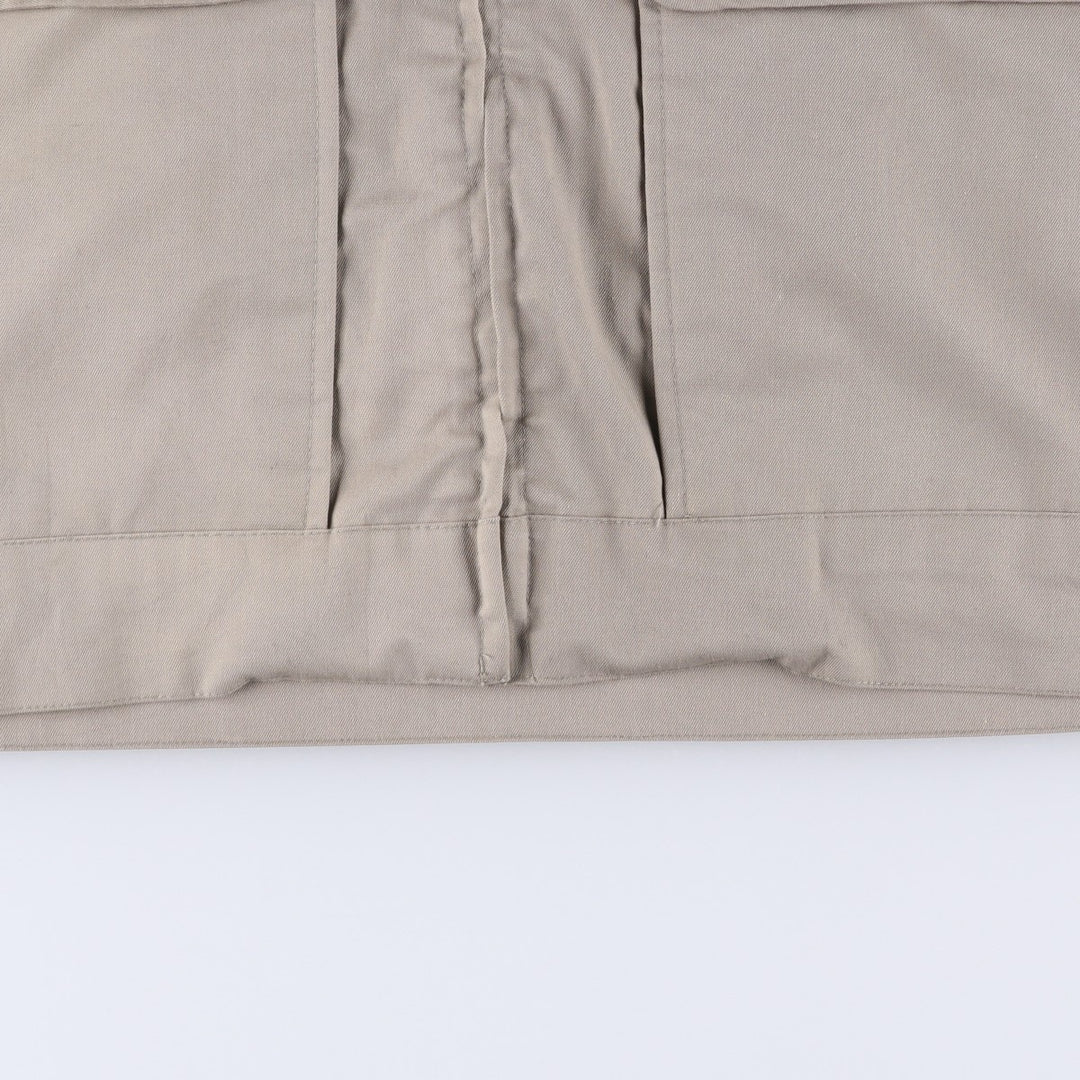 90'S Vintage Work Jacket, Made in USA, Men's Size L polyester Khaki type sage green Vintage Second Hand