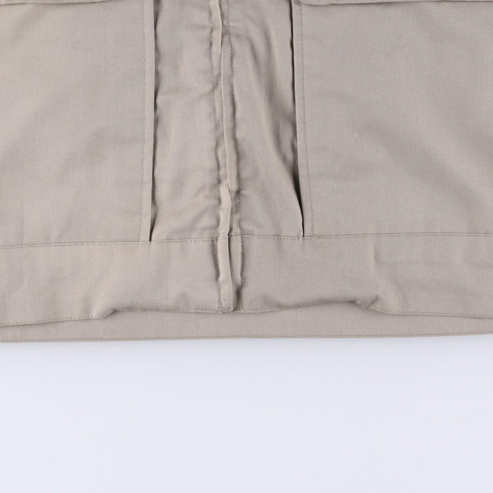 90'S Vintage Work Jacket, Made in USA, Men's Size L polyester Khaki type sage green Vintage Second Hand