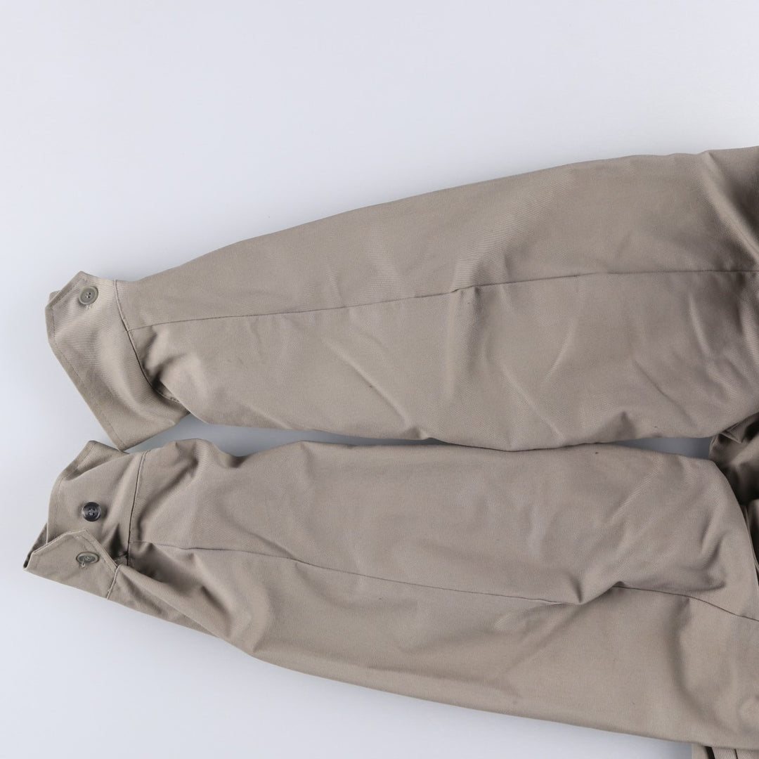 90'S Vintage Work Jacket, Made in USA, Men's Size L polyester Khaki type sage green Vintage Second Hand